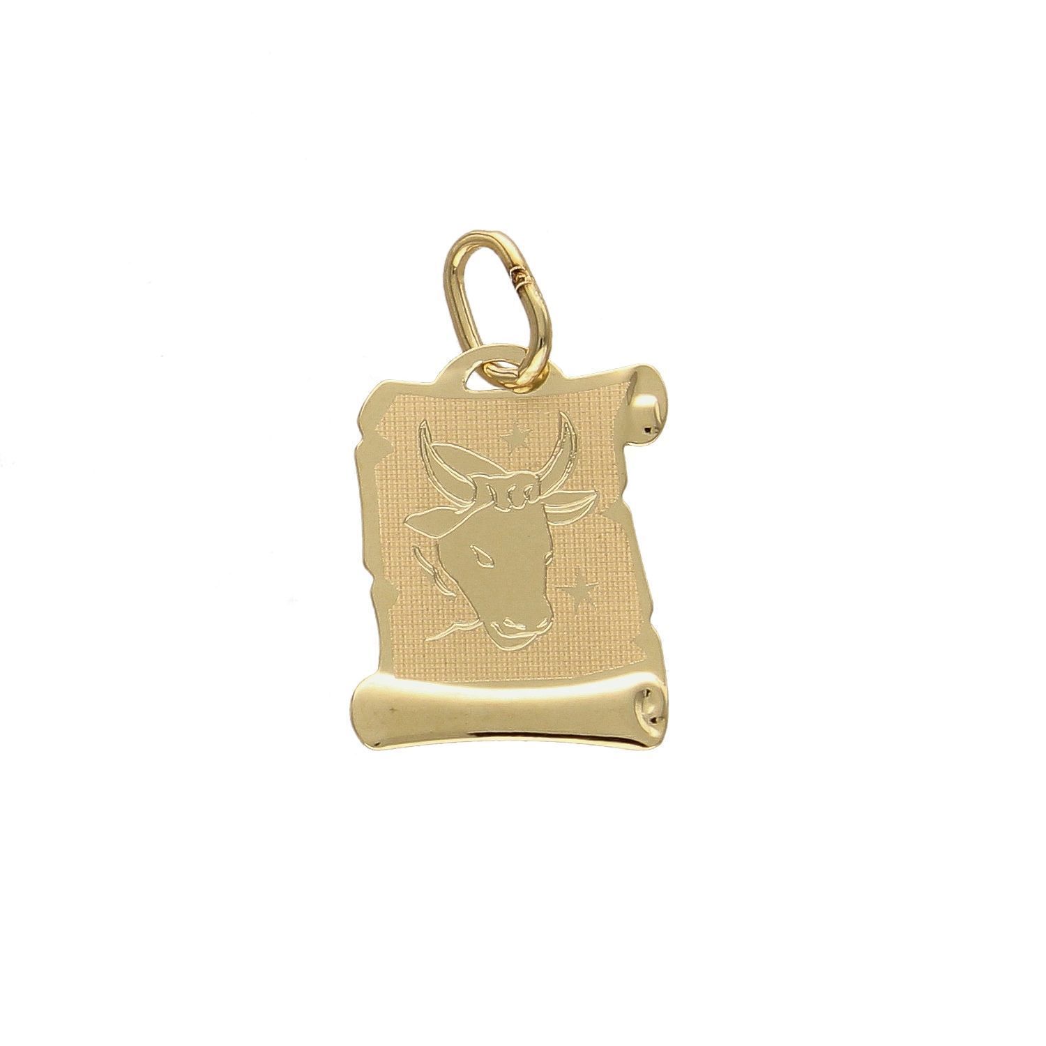 Złota zawieszka znak zodiaku Byk ZA 3054E.jpg